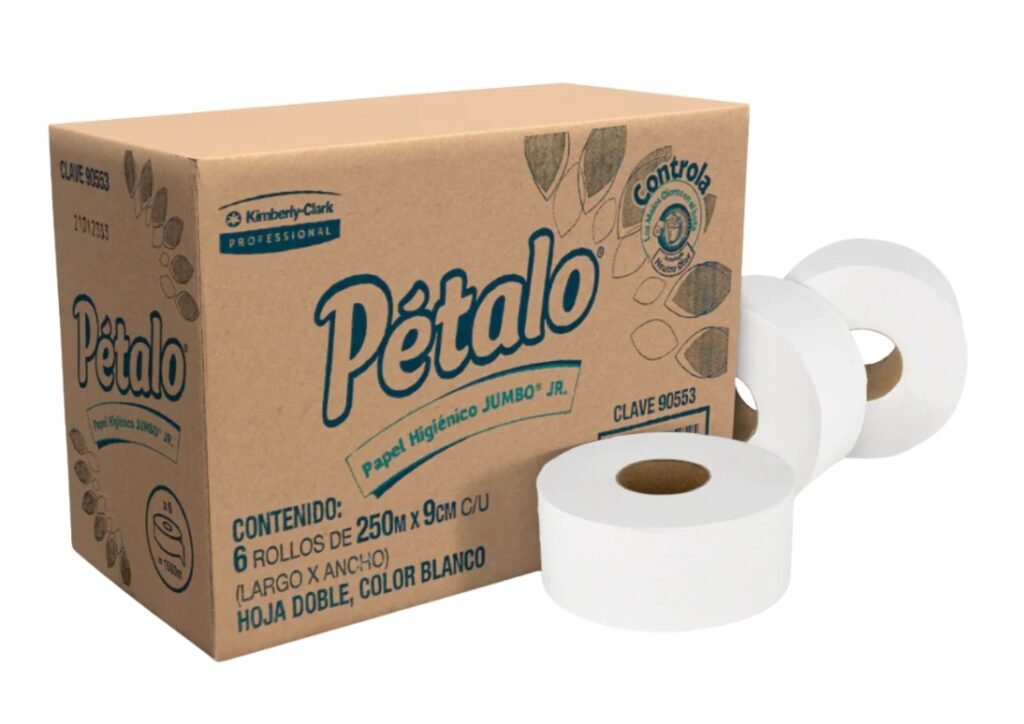 Papel higiénico Jumbo Jr Pétalo Clave 90553