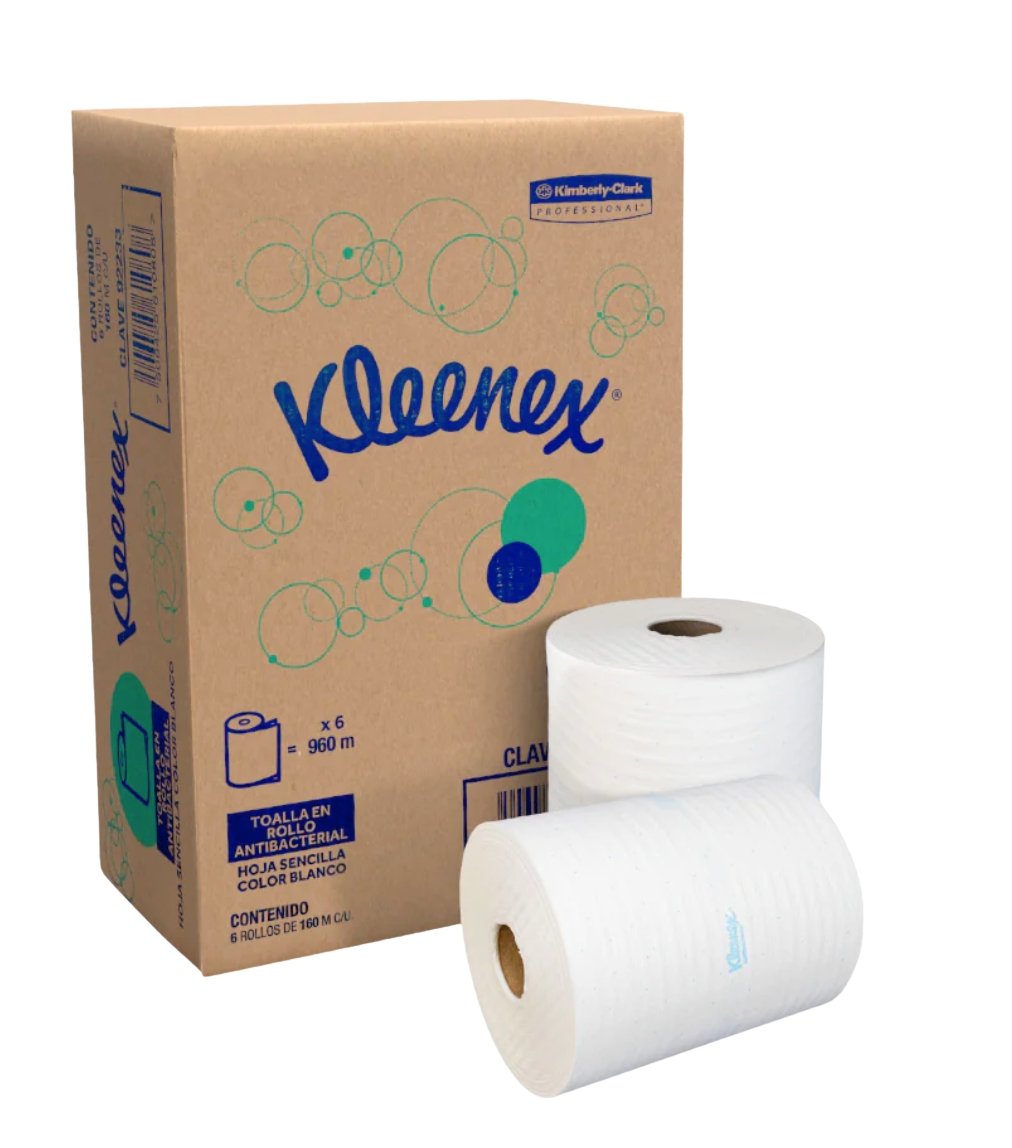 Toalla en rollo antibacterial Kleenex Clave 92233