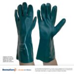 GUANTE PVC VERDE 35 CM