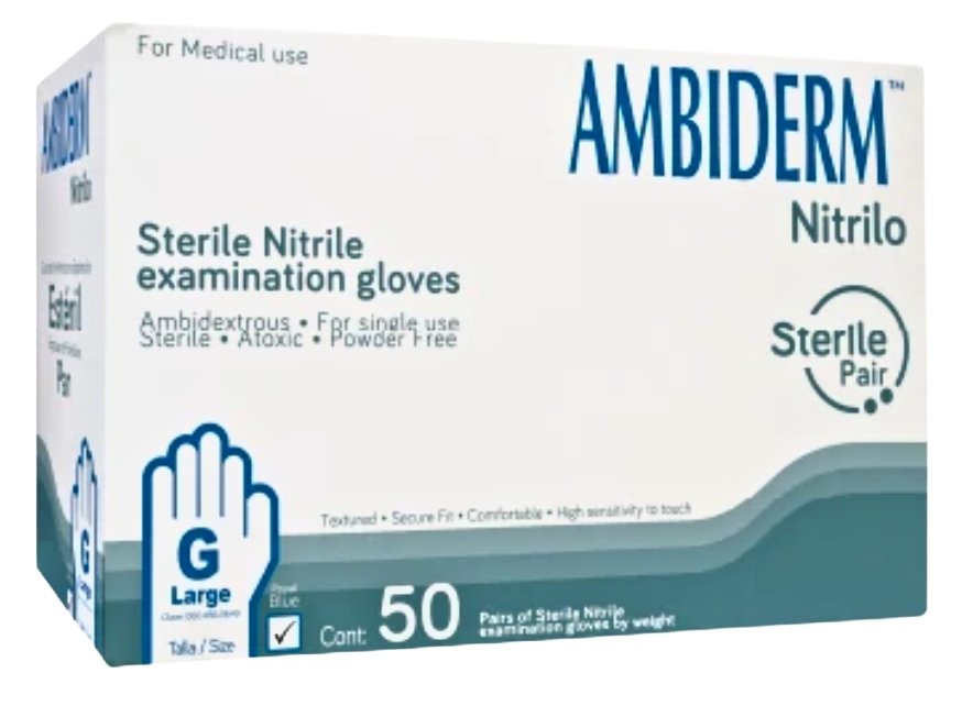 Guante de nitrilo estéril Ambiderm