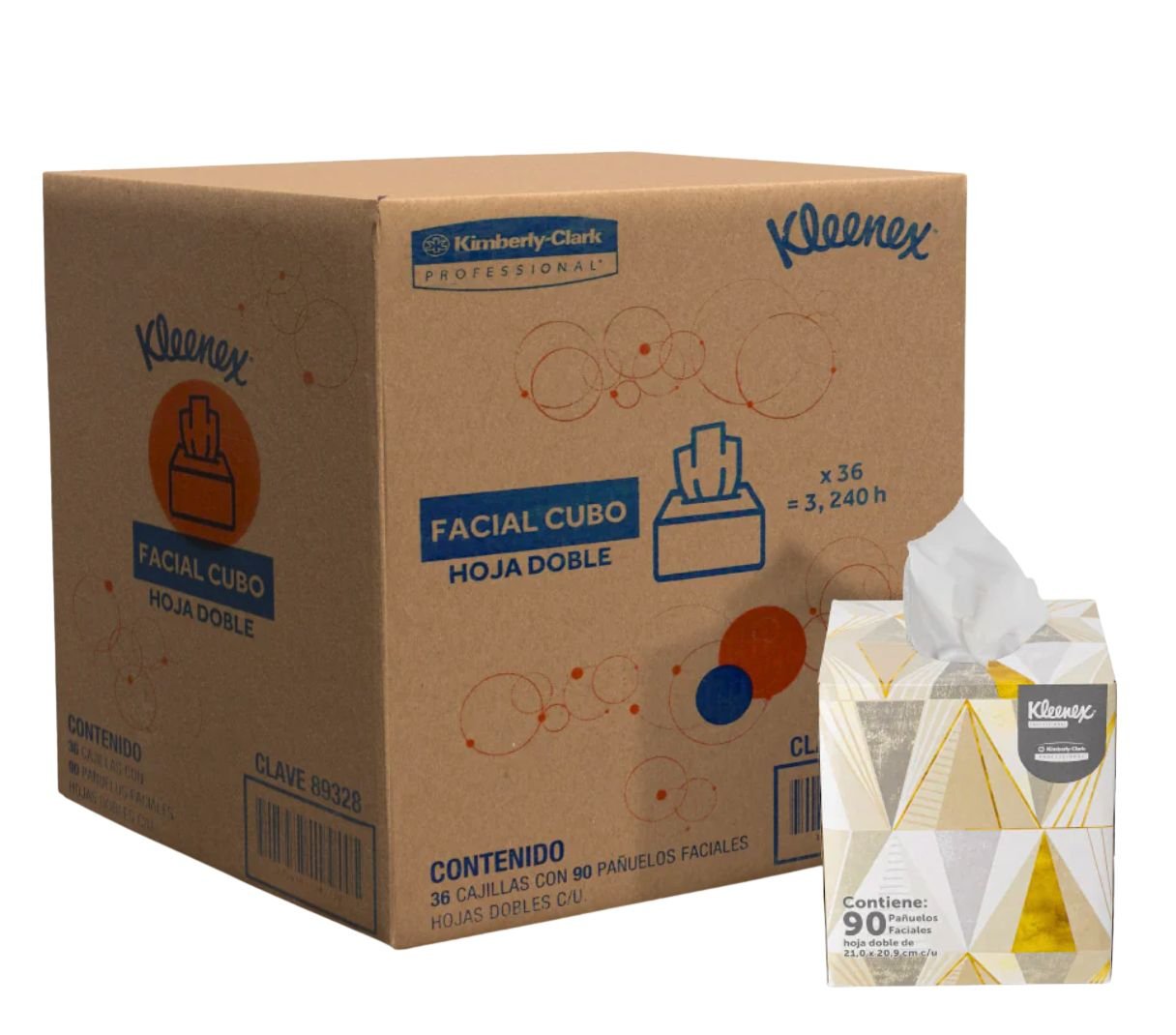 Pañuelo facial Kleenex Selection Cubo