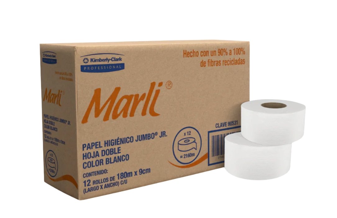 Papel Higienico Marli Jumbo Jr. 180 mt