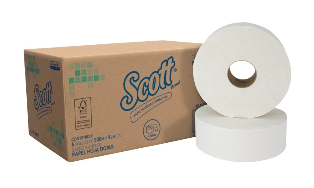 Papel higienico Jumbo Sr. 500 mt Scott