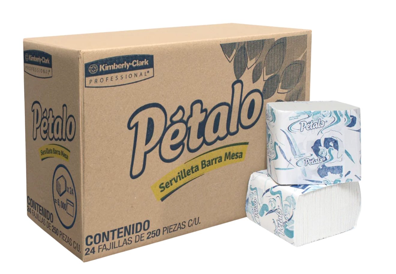 Servilleta barramesa 250 hojas Pétalo